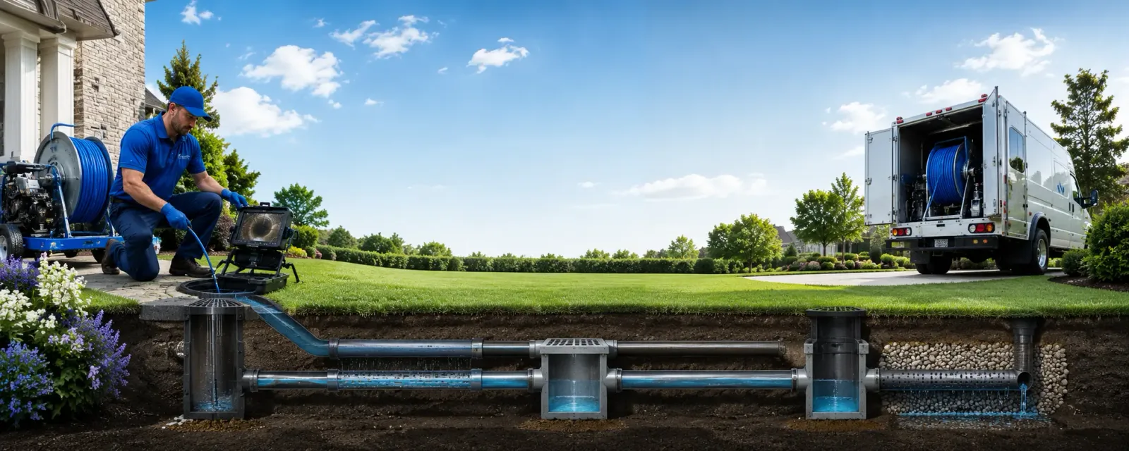 Outdoor drain cleaning information for Bland, VA
